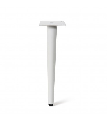 Pied incliné ou droit forme conique en acier