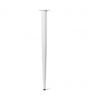 Pied incliné ou droit forme conique en acier