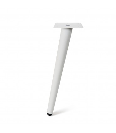 Pied incliné ou droit forme conique en acier