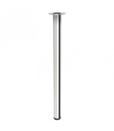 Pied acier forme tubulaire 60 mm pour table ou mange debout