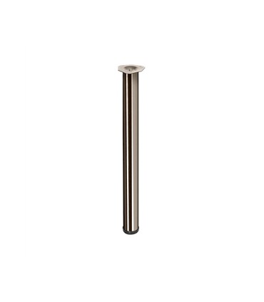 Pied acier forme tubulaire 60 mm pour table ou mange debout
