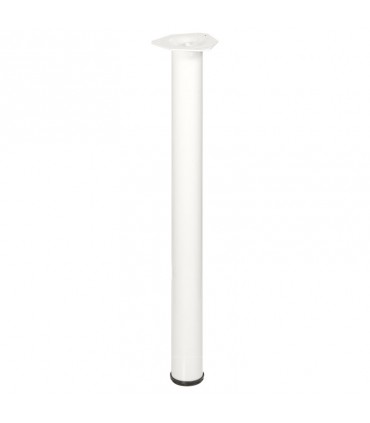 Pied acier forme tubulaire 60 mm pour table ou mange debout