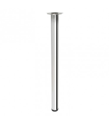Pied acier forme tubulaire 60 mm pour table ou mange debout