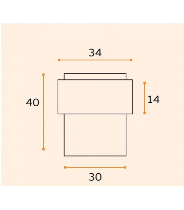 Butée de porte Band-P en bronze