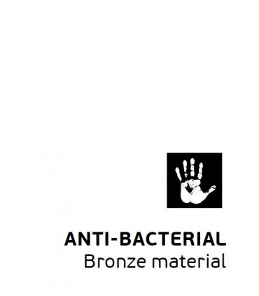 Poignée bouton fixe plat en bronze série BZ.00.099