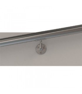Support mural orientable inox pour main courante ronde