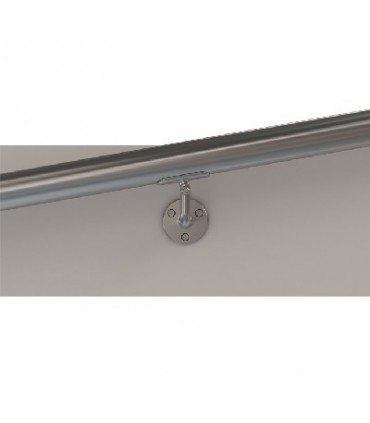 Support mural orientable inox pour main courante ronde