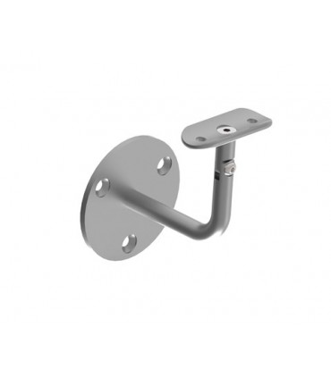 Support mural orientable inox sur platine ronde