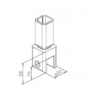 détail de la pince pour du verre épaisseur 6 à 10 mm. détail de la pince pour du verre épaisseur 6 à 10 mm.