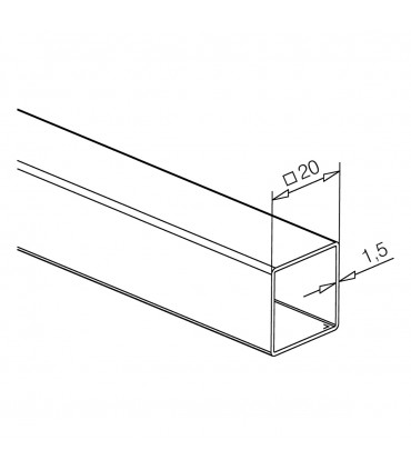 Barre de stabilisation pour pare-douche en verre