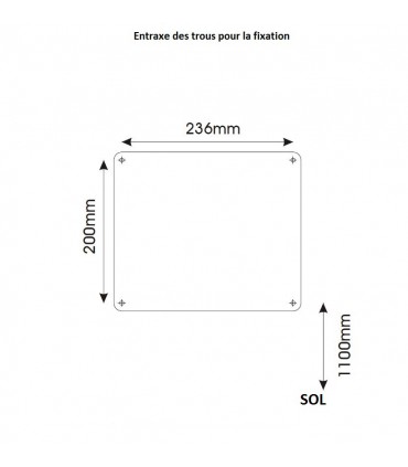 Sèche-mains électrique avec bouton poussoir