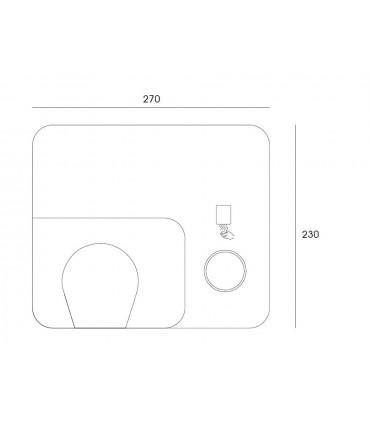 Sèche-mains électrique avec bouton poussoir