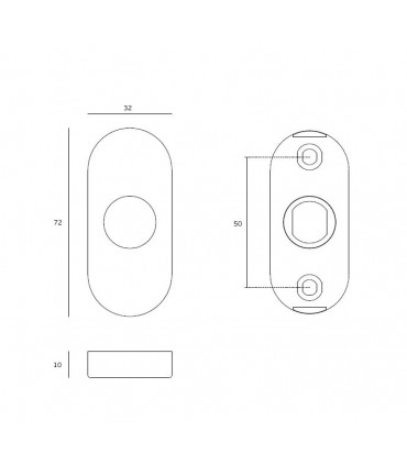 Paire de poignée béquille série Tubular L