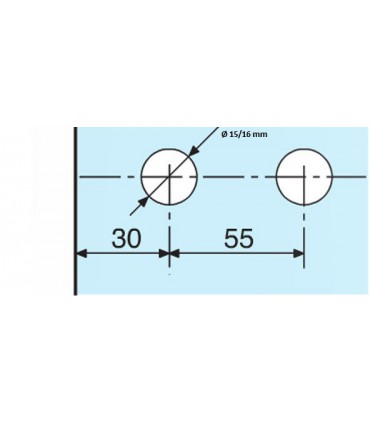 Paumelle avec fiche multi feuillure pour porte clarit