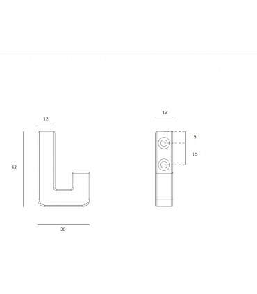 Patère crochet série Titanium