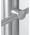 Support de liaison transversal pour barre ou lisse sur poteau rond 42 mm