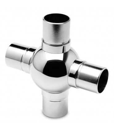 Raccord boule quatre départs en croix pour tube de 38 mm