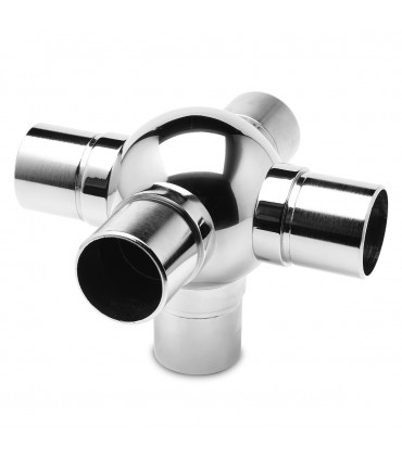 Raccord boule en croix avec un départ à 90° pour tube de 38 mm