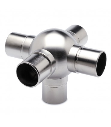 Raccord boule en croix avec un départ à 90° pour tube de 38 mm