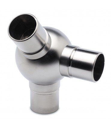 Raccord boule à 45° avec un départ à 90° pour tube de 38 mm