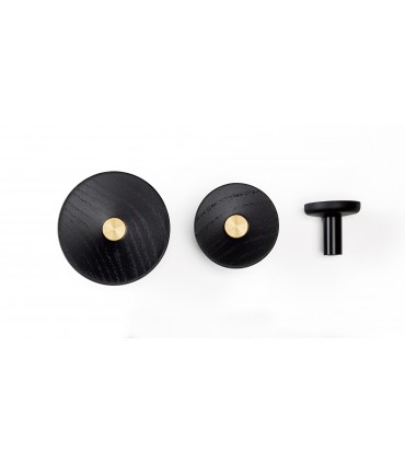 Patère ZOOT 7001 bois et aluminium par Viefe