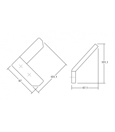 Patère Corner 7005 par Viefe