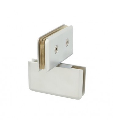 Charnière verre sur verre ouverture à 180°