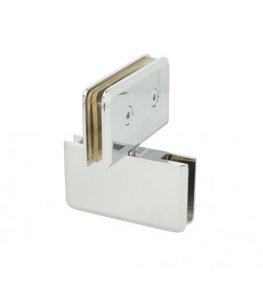 Charnière verre sur verre ouverture à 180°