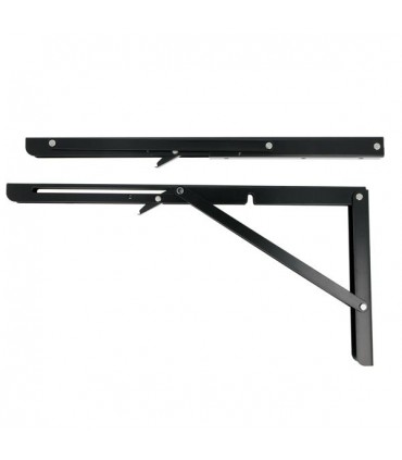 Paire de support pour étagère rabattable en bois