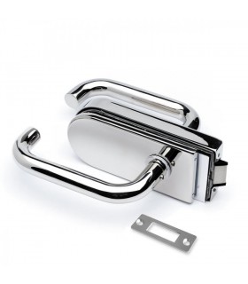 Serrure bec de cane inox poli brillant Serrure bec de cane inox poli brillant