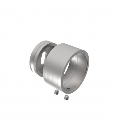 Embase inox fixation invisible pour tube rond 33.7 et 42.4 mm