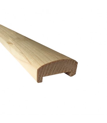 Main courante en bois d'épicéa massif brut