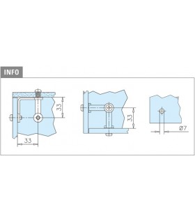 Connecteur double à 90° Connecteur double à 90°