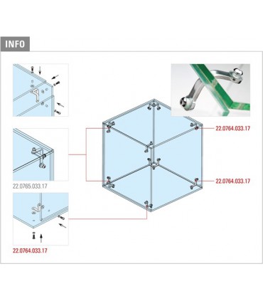 Connecteur double à 90°