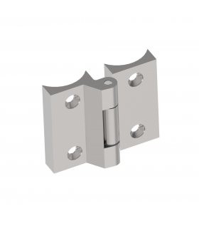 Charnière pour tube Ø42, hauteur 70mm.