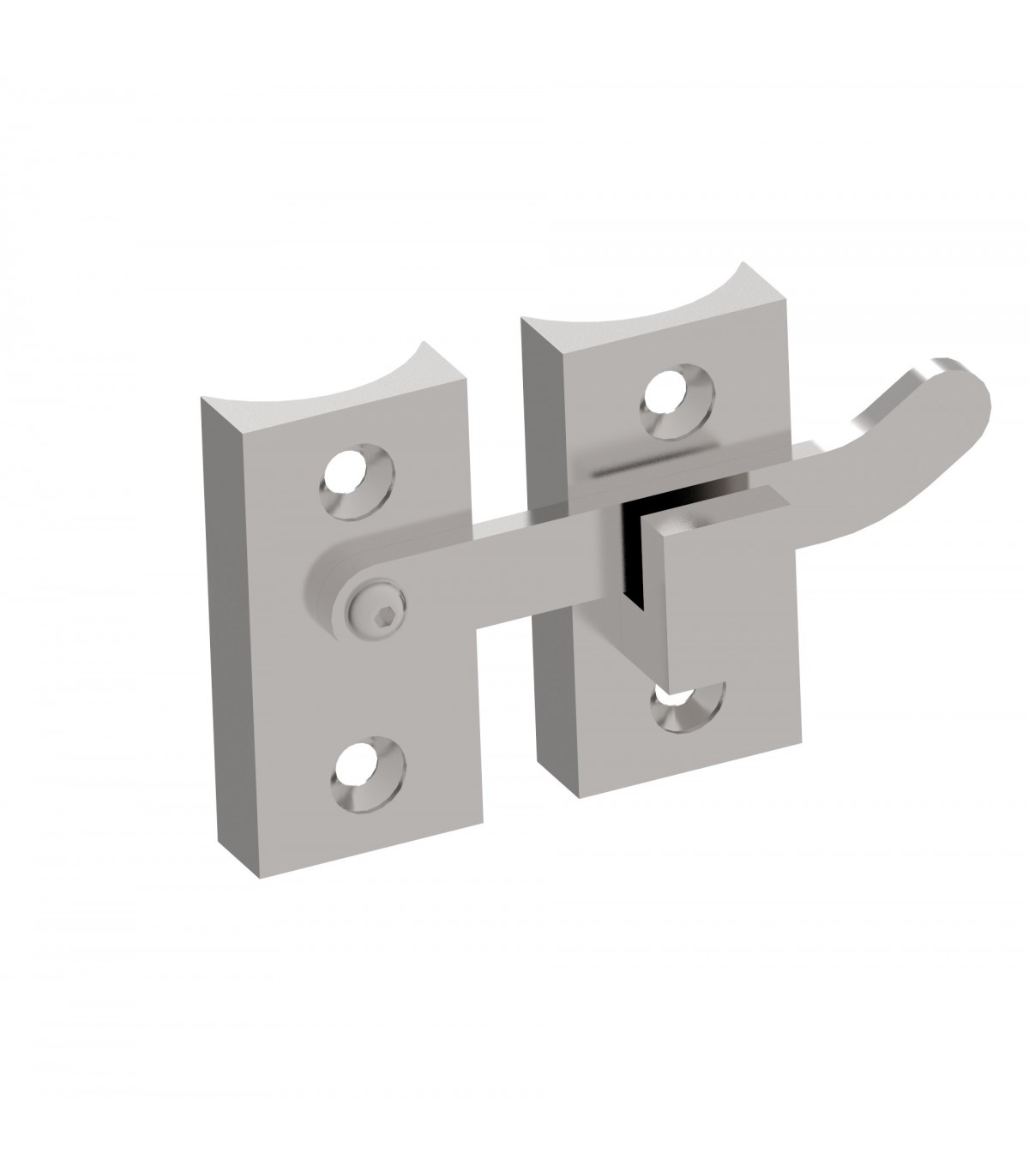 Loquet de porte / inox / 41,3 mm