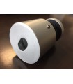 Fixation ponctuelle ajustable ronde 50mm en aluminium pour garde corps en verre