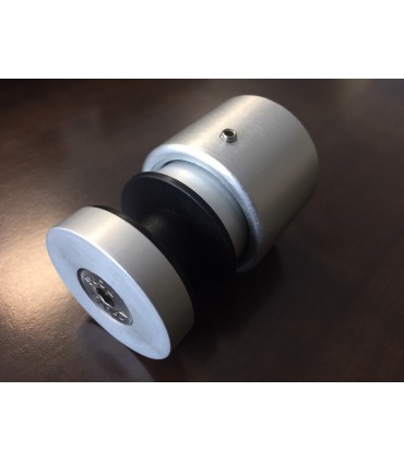 Fixation ponctuelle ajustable ronde 50mm en aluminium pour garde corps en verre