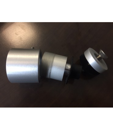 Fixation ponctuelle ajustable ronde 50mm en aluminium pour garde corps en verre