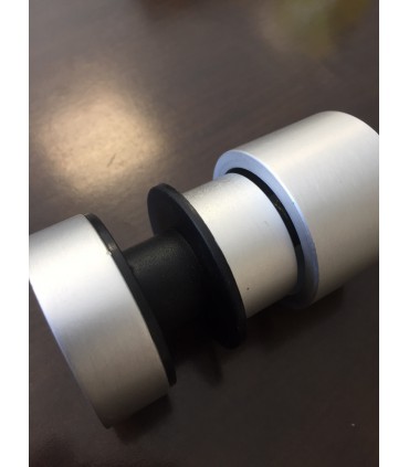 Fixation ponctuelle ajustable ronde 45mm en aluminium pour garde corps en verre