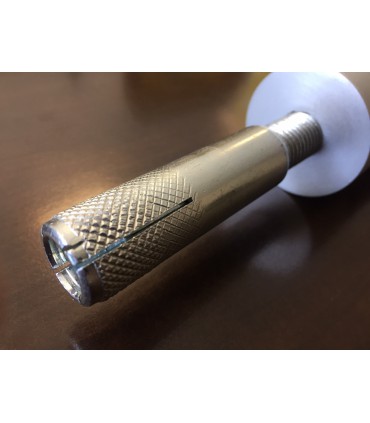 Fixation ponctuelle ajustable ronde 45mm en aluminium pour garde corps en verre