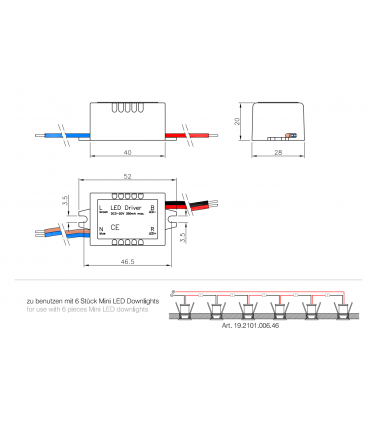 Eclairage LED pour tube
