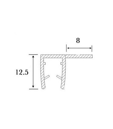 Joint d'étanchéité pour porte coulissante série S.5700
