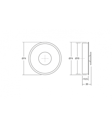 Poignée bouton série Dipo 0556 par Viefe