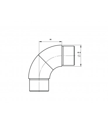 Raccord variable pour tube Ø 42.4 x 2 mm
