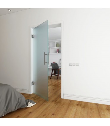 Charnière fermeture automatique pour porte en verre sur mur