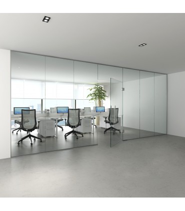 Charnière fermeture automatique pour porte en verre sur verre