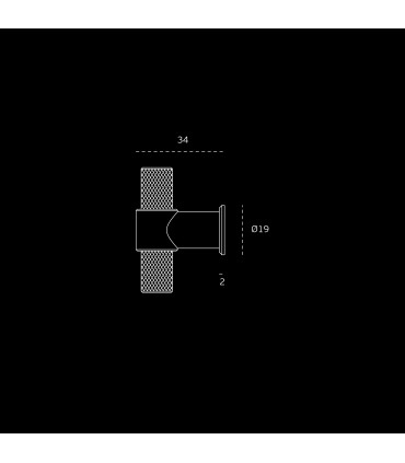 Poignée bouton série Stout KN