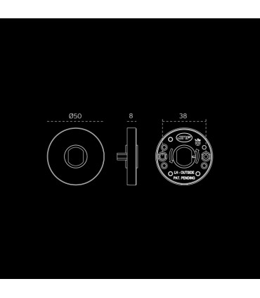 Paire de poignée béquille série Stout J172KN