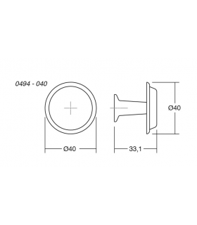 Bouton LAND 0494 dessin technique